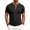 01# Black, variant on IhhxPro Men's Short Sleeve Henley T-Shirt with Button Detail Contrast Collar Casual Cotton Slim Fit Everyday Wear Summer Top S-3XL