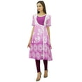 thumbnail image 4 of Bimba Women Short Tunic Kurti Angrakha Style Cotton Kurti Kurta Indian Blouse, 4 of 8