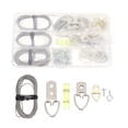 thumbnail image 1 of Shisuyan Crochets pour Accrocher Kit de Suspension de Fil Métallique Argent 102 Pcs, 1 of 9