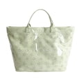 thumbnail image 1 of Bolso de playa impermeable de gran capacidad, elegante y reutilizable, bolso de mano para mujer, bolso de mano tipo hobo Verde, 1 of 9