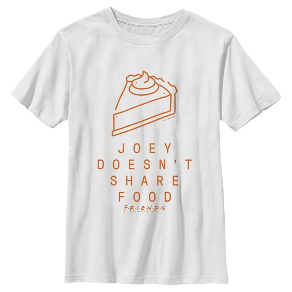 Boy's Friends Joey Doesn't Share Food Pumpkin Pie Graphic T-Shirt