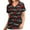 Black Print, variant on Samickarr Valentine's Day Printed Scrub Shirts For Women With Pockets Short Sleeve Nurse Uniform Scrubs Tops V Neck Working Uniform Protective Tops