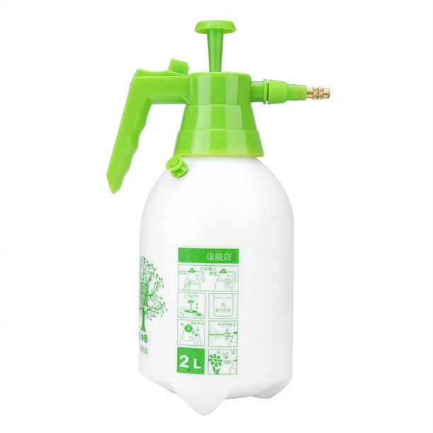 Rociador de agua presurizado manual de 2 l, pistola rociadora, herramienta de riego para jardín, césped y plantas.