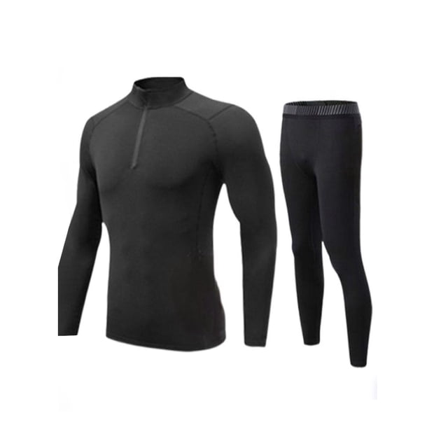 Minnieouse Ropa deportiva para hombre, traje deportivo para correr, ejercicio, gimnasio, traje deportivo elástico transpirable, chándal con cremallera de Pijama Negro METRO Minnieouse AP013099-07B