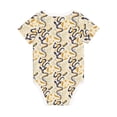 thumbnail image 2 of Daiia Snake And Floral Printed Unisex-Baby Short Sleeve Onesies Bodysuits Baby Climbing Clothes Soft and Comfortable Romper with Expandable Shoulder Design-12 Months, 2 of 8