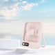 thumbnail image 4 of Ventilador de escritorio USB con 5 modos de velocidad, soporte estable, carga USB ultrasilencioso, pequeño ventilador de escritorio para la familia, la oficina y la escuela, color rosa, 4 of 10