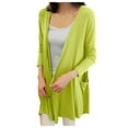 thumbnail image 1 of Long Cardigan Femme Manches Longues Mince Printemps Été Automne Cardigan, 1 of 5