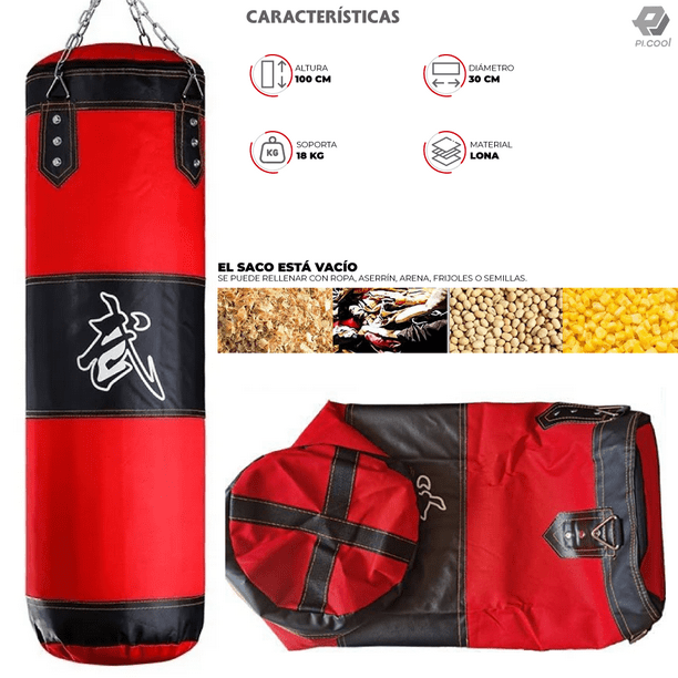 Costal Saco De Boxeo Mediano Saco Boxeo Costal Profesional Pitipa