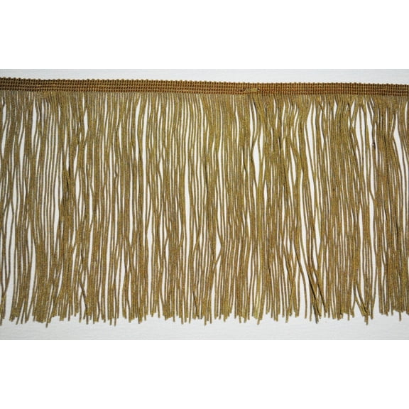 6" Black,Brown Taupe,  Dance Costume Supply Rayon Looped Chainette Fringe Trim
