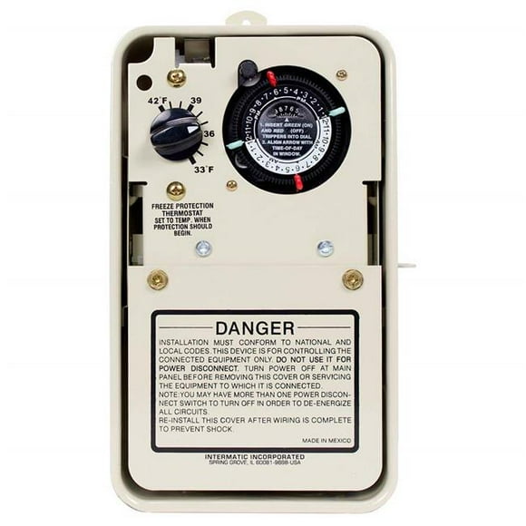 Intermatic USD 240V Rainproof Timer with Thermostat