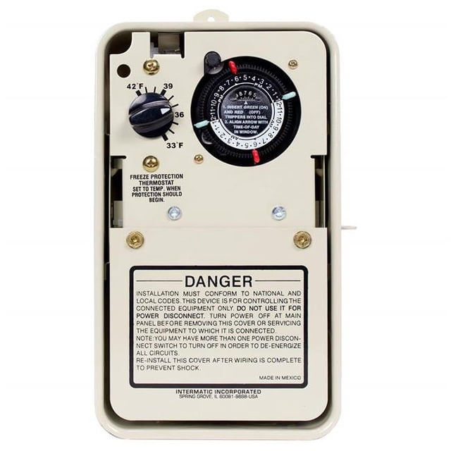 Intermatic USD 240V Rainproof Timer with Thermostat