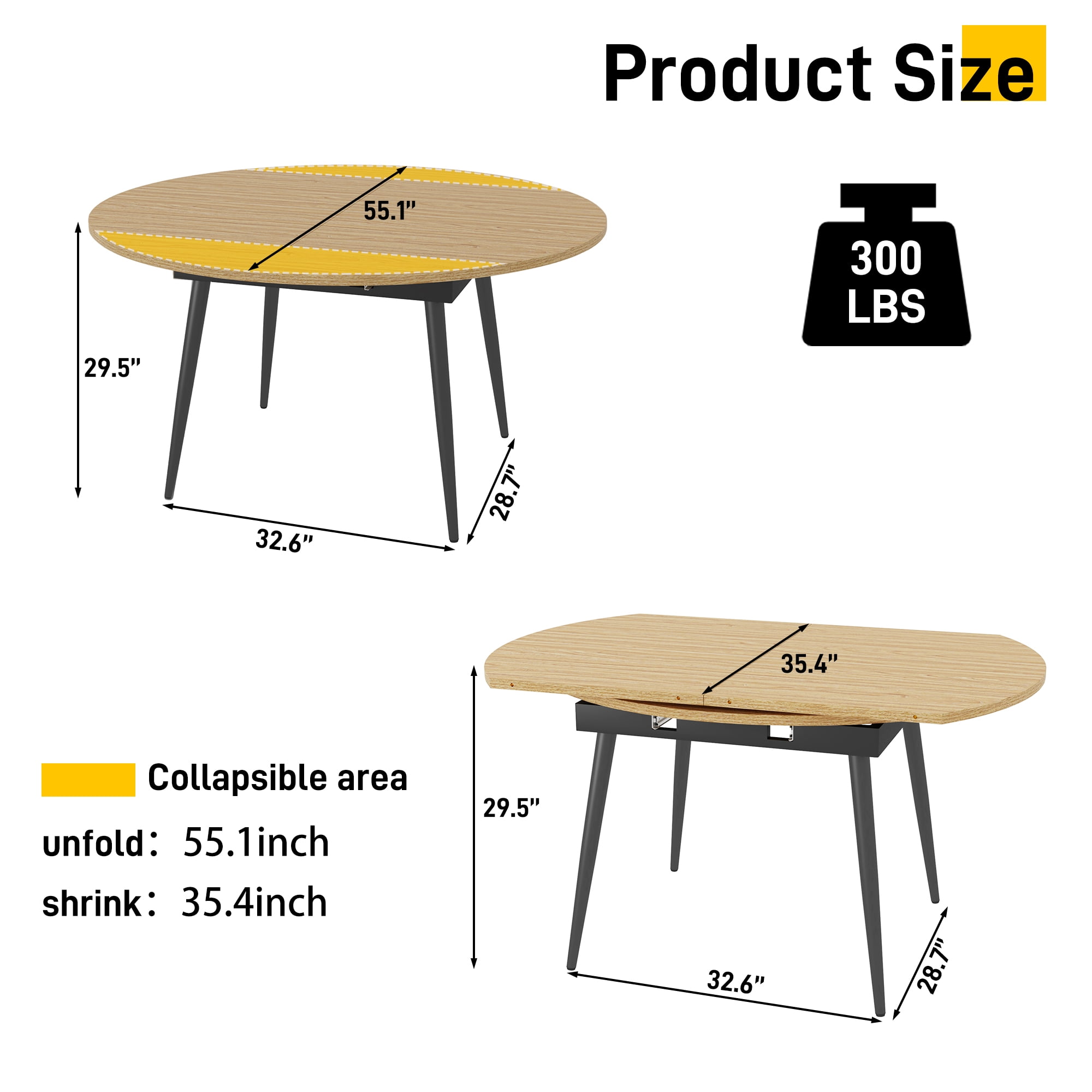 Round Dining Seater Dining Table Dimensions In Inches ChVans 55