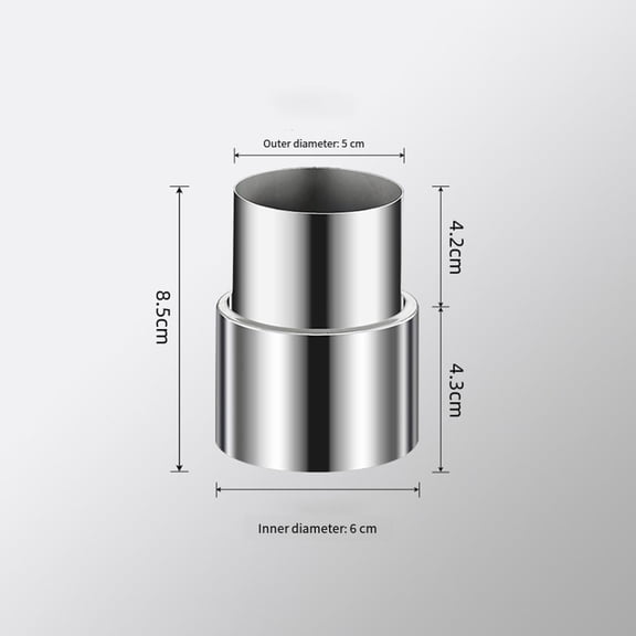 Stainless Duct Pipe Reduction Stove Pipe 120 Mm To 50 Mm Adapter For Stove Flue For Heating And Cooling Systems Duct Connector