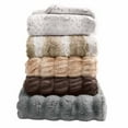 thumbnail image 7 of (2 pack) Better Homes & Gardens Grey Bubble Faux Fur Throw, 50"x72", 7 of 7