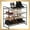 Bronze, variant on Fuleadture 4 Tier Shoe Shelves for Bedroom Closet in Kitchen-Silver