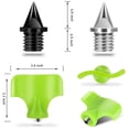 thumbnail image 4 of Lieonvis 100Pcs Track Spikes Steel Wear Resistant Shoe Spikes Replacement Non-slip Lightweight Sport Shoes Spikes with Spike Wrench for Running Hiking High Jumping Cross Country, 4 of 10