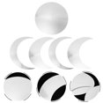 thumbnail image 3 of 1 juego de pegatinas autoadhesivas para espejos de luna, pegatinas para espejos de pared, decoración del hogar, 3 of 5