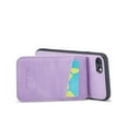 thumbnail image 6 of ELEHOLD for iPhone SE 2022 2020 / iPhone 7/ iPhone 8 Leather Wallet Case with Card Slots Magnetic Button Kickstand Function Full Body Protective Shockproof Cover,Purple, 6 of 7