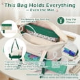 thumbnail image 2 of AOMRCOL Empty Mahjong Tile Bags Set for Tiles and Racks,Canvas Tote Bag with Mat Holder Accessories Organizer,Portable Mahjong Case Drawstring Protective Sleeve for Rack Pushers,Green, 2 of 7