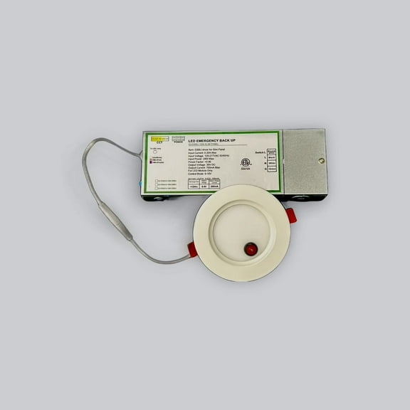 E2Lighting LED Downlight 4 Inch | 9W Dimmable w/ 90 Min Emergency Battery Backup | Ultra-Slim LED Recessed Light