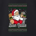 thumbnail image 3 of Wild Bobby Buon Natale, Italian Santa Claus, Funny, Italian American Humor Sweater | Holiday Unisex Crewneck Sweatshirt, 3 of 5