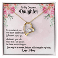 thumbnail image 4 of To My Daughter Prouder of You From Mom Forever Necklace w Message Card, 4 of 20