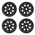 thumbnail image 2 of 1.9 Inch Beadlock Wheel Hub, RC Beadlock Wheel Rim Hub Aluminium Alloy Replacement 8 Round Hole 1.9 Inch Heavy Duty  for RC 1/10 Car for SCX10 90046 Black,Titanium Color, 2 of 7