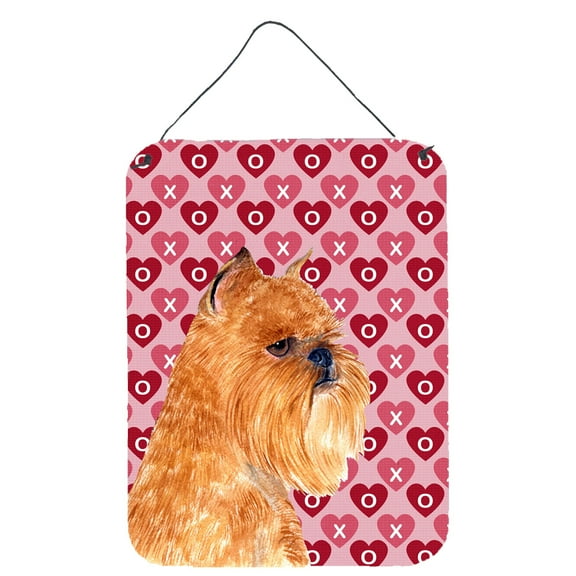 Brussels Griffon Hearts Love and Valentine's Day Wall or Door Hanging Prints