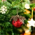 thumbnail image 5 of InsCrazy Christmas Bells Christmas Indoor Decorations 3.3in Big Bellss Atmospheres Layout Christmas Tree Creatives Pines Cones Red Fruit Bells Pendant, 5 of 5