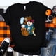 thumbnail image 1 of Funny Mickey Mouse Pumpkin Print Halloween T-shirt Black Hipster Trend Disney Women Clothes Streetwear Harajuku Fall CasualM Gao Jinjia LED, 1 of 2