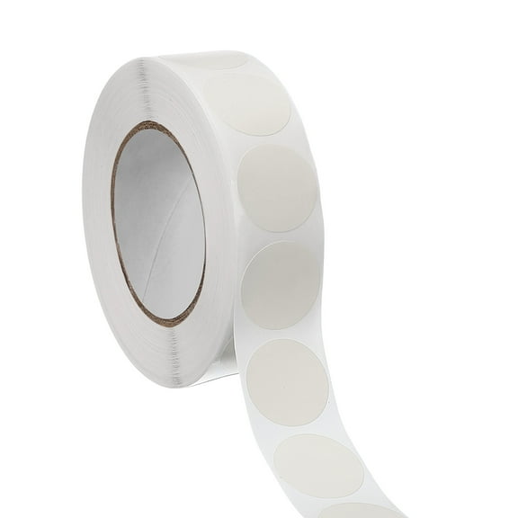 1000pcs White Round Stickers Roll 0.75 Inch Self-Adhesive Coding Label