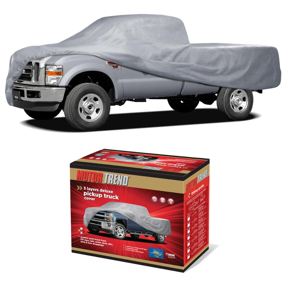Motor Trend Truck Cover Waterproof UV Sun Rain Snow Dust Resistant Auto