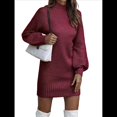 thumbnail image 2 of Suéteres Tipo Cárdigan para Mujer, Abiertos Al Frente, para Otoño e Invierno, de Larga, Holgados, Informales, para Abrigo. Vino Tinto XL, 2 of 10