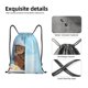 thumbnail image 4 of Fotbe Funny Cat Taking a Bath Bolsa Mochila con Cordón Estampada, Bolsa de Gimnasio Deportiva, Bolsa Cinch, Bolsa con Cordón para Hombres y Mujeres-Medium, 4 of 6
