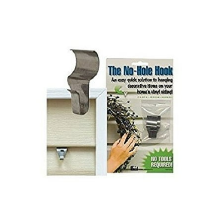 1.5 Inch Open Hook - Low Profile No Hole Hook, 1.5-Inch, 2-Pack