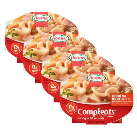 - (4 Pack) Hormel Compleats Noodles & Chicken, 7.5 Ounce