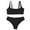 Black, variant on Aoochasliy Bikinis for Women Clothes Women Striped Push Up High Cut Hight Waist Halter Bikini Set Two Piece Swimsuit