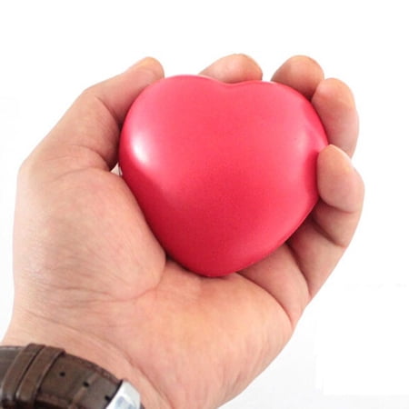 Love Heart Shaped Anti-Stress Reliever Ball Stressball Relief Arthritis FYY WA