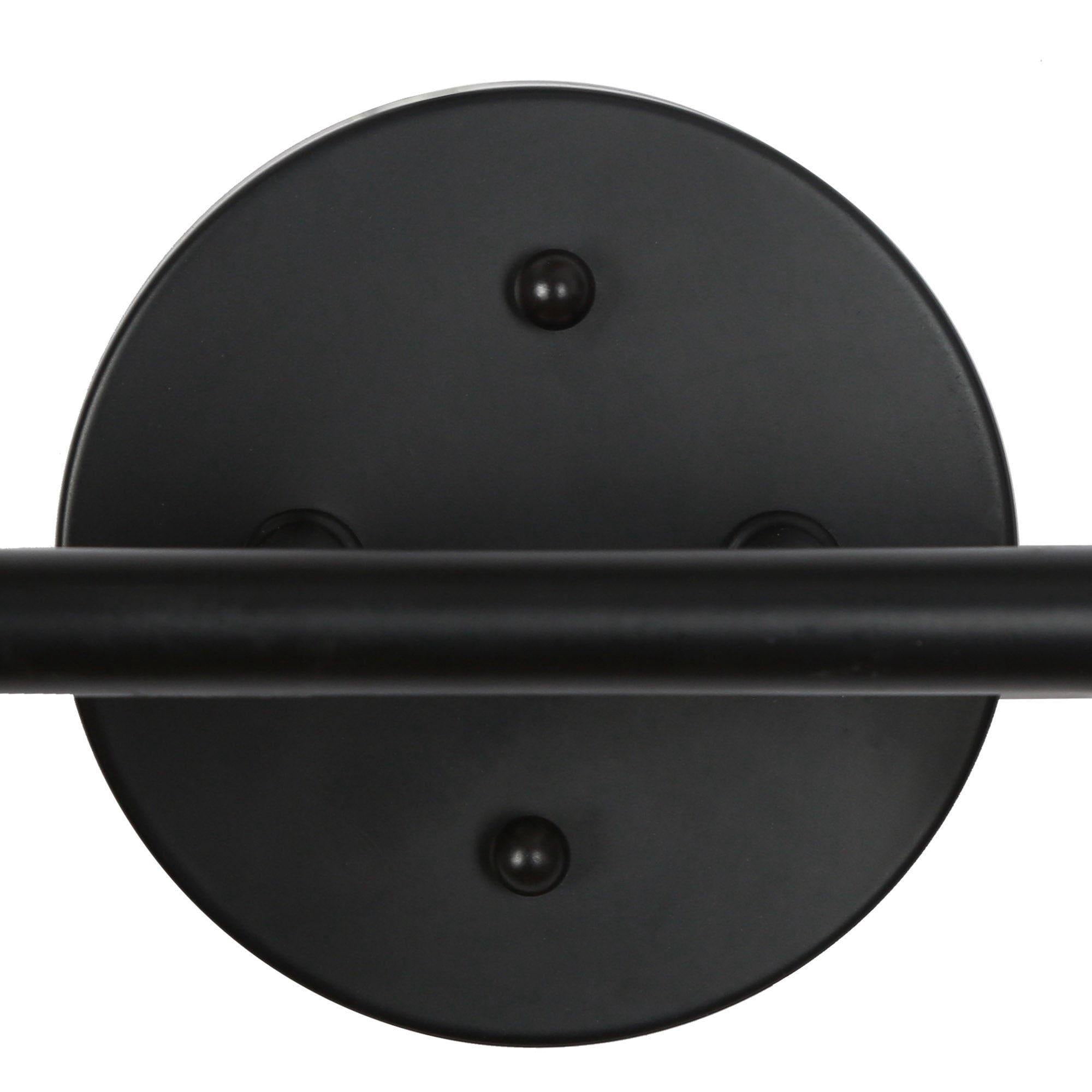 LNC Deferoiry 13.8-in 2-Light Matte Black LED Modern/Contemporary Vanity Light