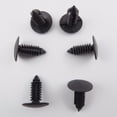 thumbnail image 2 of 100pcs Universal Plastic Rivets Car Auto Fastener Bumper Push Pin Vehicle Fender Clips Buckles, 2 of 10