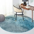 thumbnail image 2 of SAFAVIEH Skyler Vernon Distressed Area Rug, Silver/Blue, 4' x 4' Round, 2 of 8
