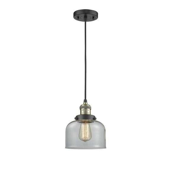 Innovations 201C-BAB-G72-LED Traditional One Light Mini Pendant from Franklin Restoration collection in Brass - Antique finish,