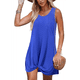 thumbnail image 2 of Vestido Azul con Diseño Torcido para Mujer, Talla XL, 2 of 9