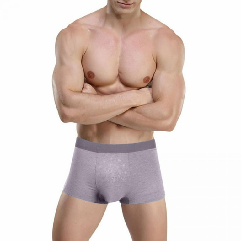 Men’s Underwear boxer briefs Soft Comfortable Bamboo Viscose Underwear  Trunks (3 Pack)