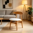 thumbnail image 5 of Topukaiba Stretch Dining Chair Seat Covers, Removable Washable Chair Slipcovers, Anti-Dust Kitchen Dining Room Seat Cushion Protectors, Elastic Fitted Chair Seat Covers,White-B, 21"x21", 5 of 6