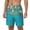 White, variant on Seashells And Fishing Net On Blue Wooden Table pattern Mens Swim Trunks with Compression Liner Stretch Beach Shorts Quick Dry with Zipper Pockets No-Chafing Board Shorts-Large