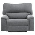 thumbnail image 3 of Lexicon Dickinson Chenille Reclining Chair in Charcoal, 3 of 8