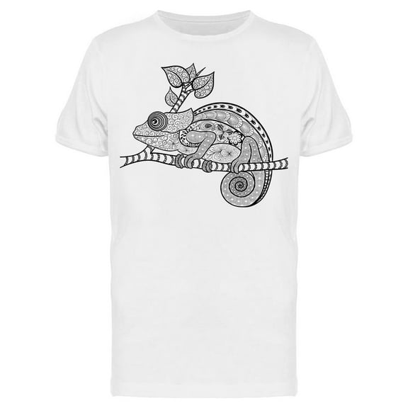 Chameleon Doodling T-Shirt Men -Image by Shutterstock, Male Medium
