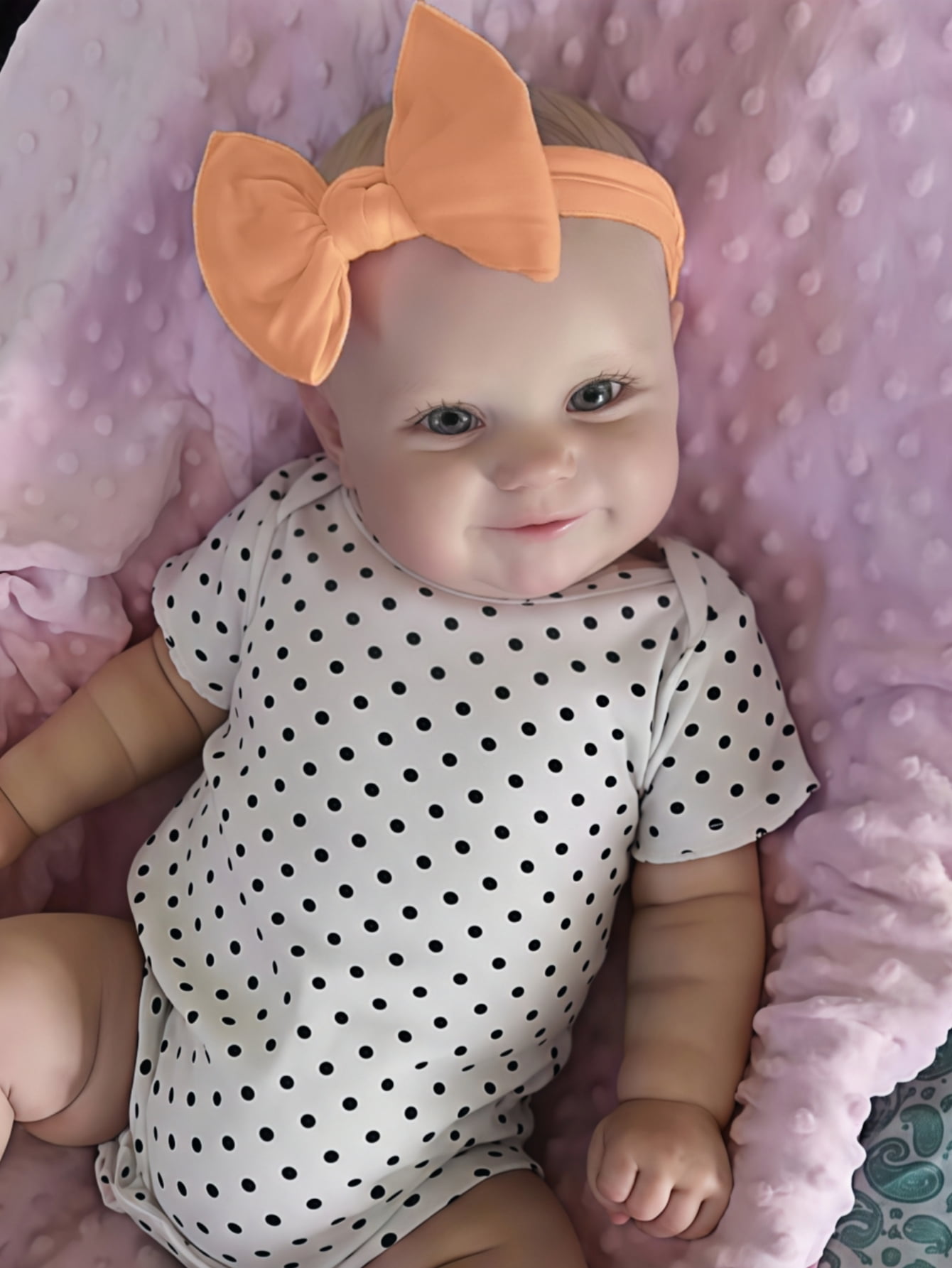 20 Inch Handmade Lifelike Reborn Doll - High Detail Vinyl Girl Baby Doll with Realistic Skin Texture - Gift for Kids Age 3+