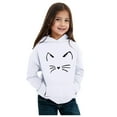 thumbnail image 4 of Bjutir Child Toddler Hoodie Long Sleeve Cartoon Prints Warm Hoodie Pullover Tops Kids Soft Fashion Clothes White Size 3-4 Years, 4 of 4